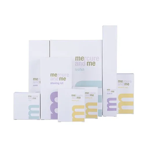 Hotel Amenity Sets 4 Fashion Design Card Box Personalized Hotel Amenities Set