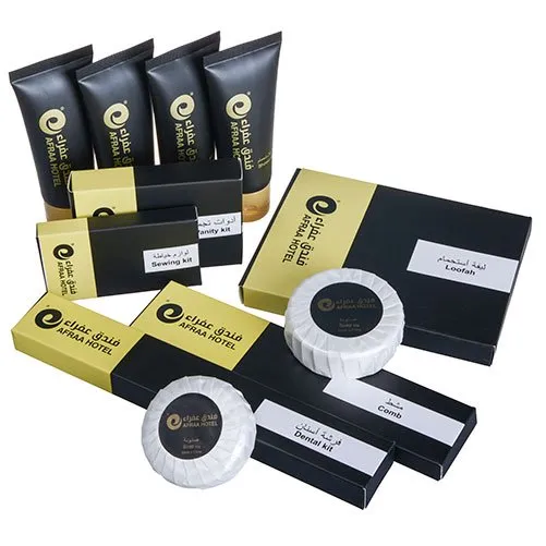 Hotel Amenity Sets 2 Toiletries Packed in Tube Arab Style Hotel Amenities Kit