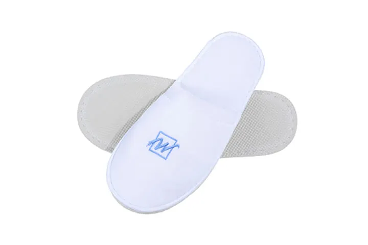 Hotel Slippers 13 3 -5 Star Close Toe White Disposable Slipper