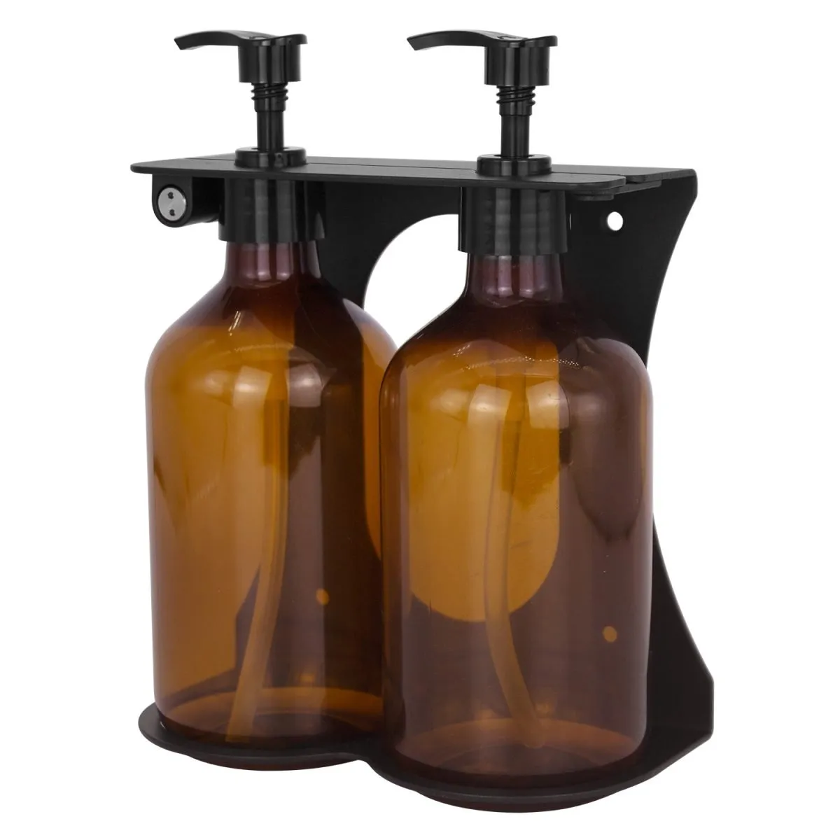 Hotel Toiletries 16 304 Stainless Steel Wall Mounted Dispenser, Double Bracket